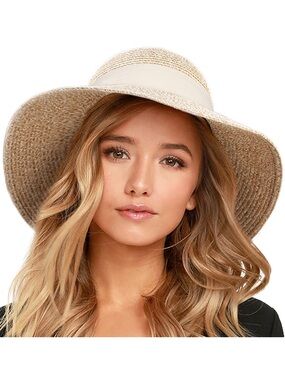 Beige - Beige sun Hat